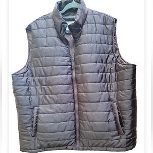 Men's Sonoma Goods For Life Puffer Vest 2xl Chocolate Brown